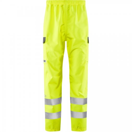 Leo Westleigh Ecoviz 10K Performance Breathable Overtrouser Hi-Vis Yellow - Radna odjeća - Radna Odjeća Veliki Brojevi