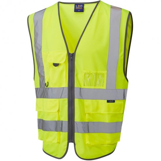 Leo Barnstaple Ecoviz Superior Anti-Entanglement Waistcoat Hi-Vis Yellow - Radna odjeća - Radna Odjeća Veliki Brojevi