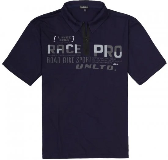 Lavecchia 2030 Polo Shirt Short Sleeve Navy - Polo majice - Muške Polo Majice Veliki Brojevi