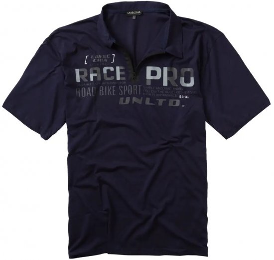 Lavecchia 2030 Polo Shirt Short Sleeve Navy - Polo majice - Muške Polo Majice Veliki Brojevi