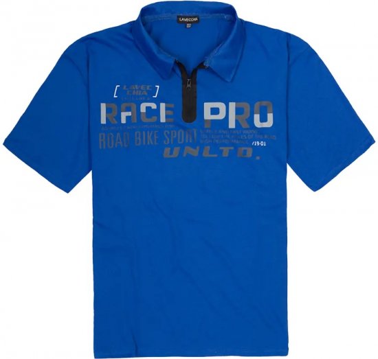Lavecchia 2030 Polo Shirt Short Sleeve Royal Blue - Polo majice - Muške Polo Majice Veliki Brojevi