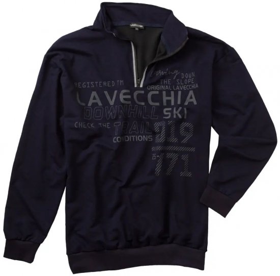 Lavecchia 2029 Sweatshirt Navy - Puloveri & dukserice - Muške Puloveri & dukserice veliki brojevi