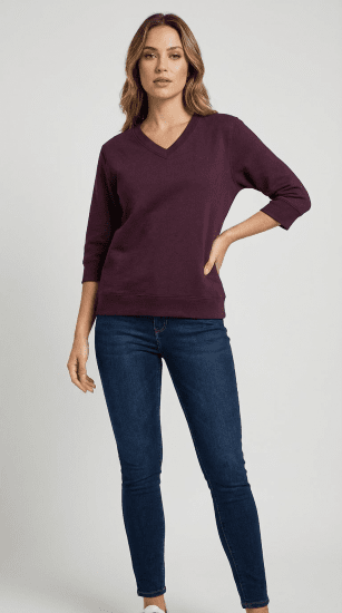 Nora Mikken GELINA Sweater Mauve Wine - ODJEĆA ZA ŽENE XS-XXL - 