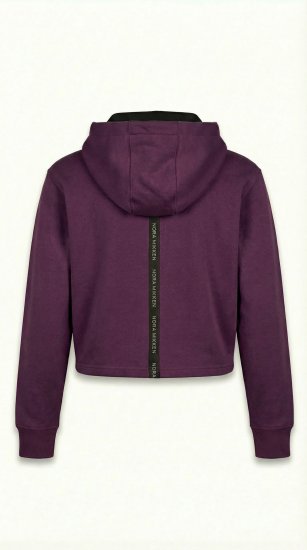 Nora Mikken KAMILLA Cropped Hoodie Mauve Wine - ODJEĆA ZA ŽENE XS-XXL - 