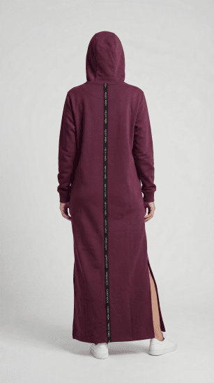 Nora Mikken MARI Maxi Hoodie Dress Mauve Wine - ODJEĆA ZA ŽENE XS-XXL - 