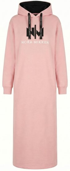Nora Mikken MARI Maxi Hoodie Dress Peach Whip - ODJEĆA ZA ŽENE XS-XXL - 