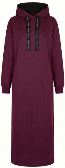 Nora Mikken MARTINA Maxi Hoodie Dress Mauve Wine - ODJEĆA ZA ŽENE XS-XXL - 