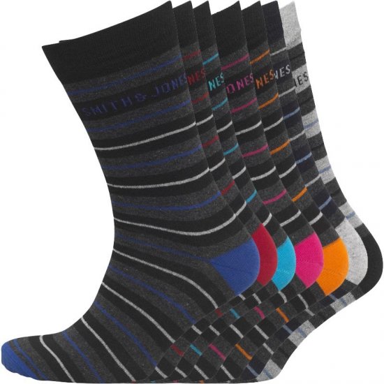 Smith & Jones Orkney 7-pack Socks - Donje rublje & kupaće hlače - muške donje rublje veliki brojevi