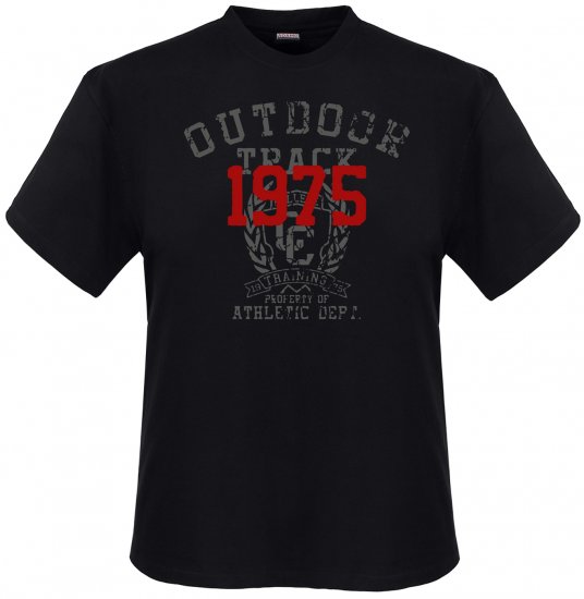 Adamo Outdoor track Comfort fit T-shirt Black - Majice Kratkih Rukava - Muške Majice Kratkih Rukava Veliki Brojevi 