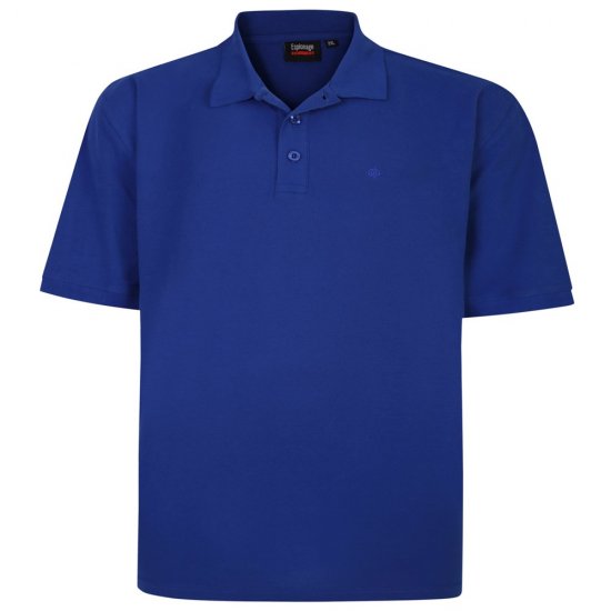 Espionage P074C Polo Majica Kratkih Rukava Kraljevsko Plava - Polo majice - Muške Polo Majice Veliki Brojevi