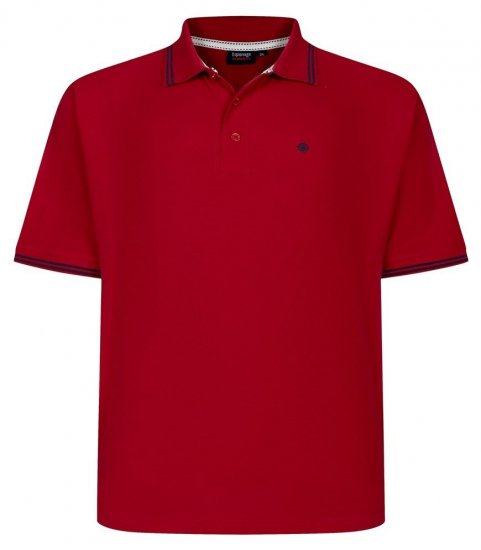 Espionage P232 Pique polo majica crvena/tamnoplava - Polo majice - Muške Polo Majice Veliki Brojevi