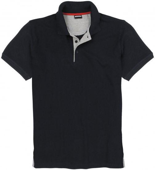 Adamo Pablo Comfort fit Polo Shirt Black - Polo majice - Muške Polo Majice Veliki Brojevi