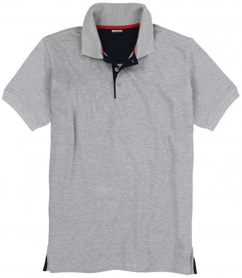Adamo Pablo Comfort fit Polo Shirt Grey - Polo majice - Muške Polo Majice Veliki Brojevi