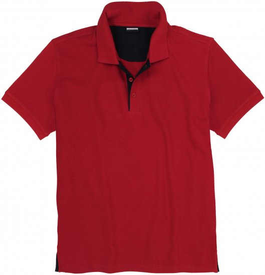 Adamo Pablo Comfort fit Polo Shirt Red - Polo majice - Muške Polo Majice Veliki Brojevi
