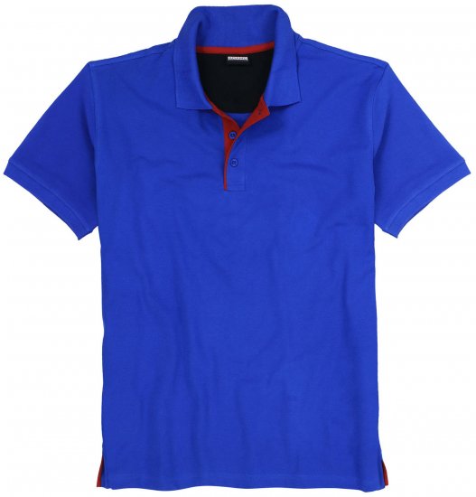Adamo Pablo Comfort fit Polo Shirt Royal Blue - Polo majice - Muške Polo Majice Veliki Brojevi