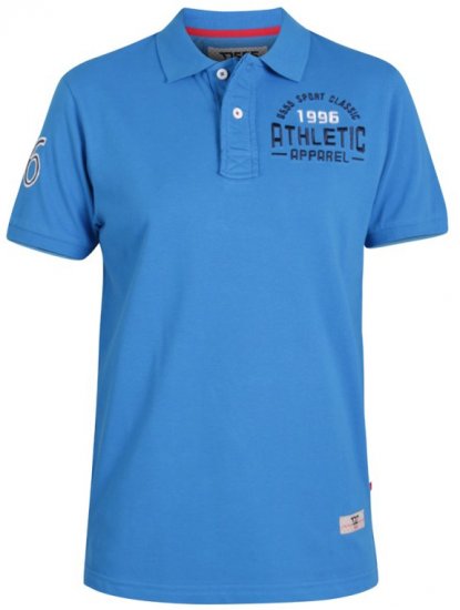 D555 Parker Polo Blue - Polo majice - Muške Polo Majice Veliki Brojevi