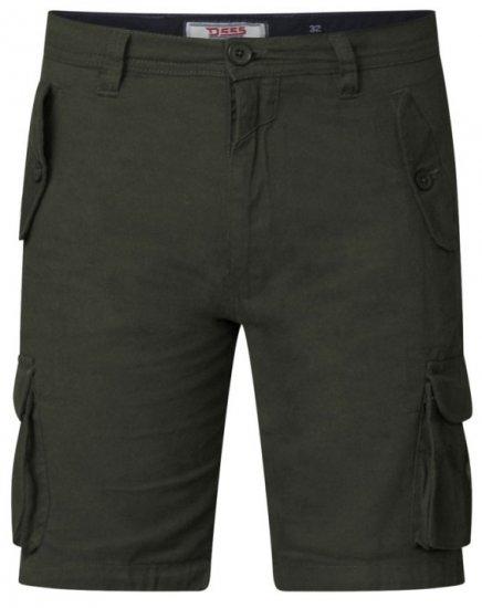 D555 Larry Cargo Shorts Khaki - Kratke hlače - Muške Kratke Hlače Veliki Brojevi 
