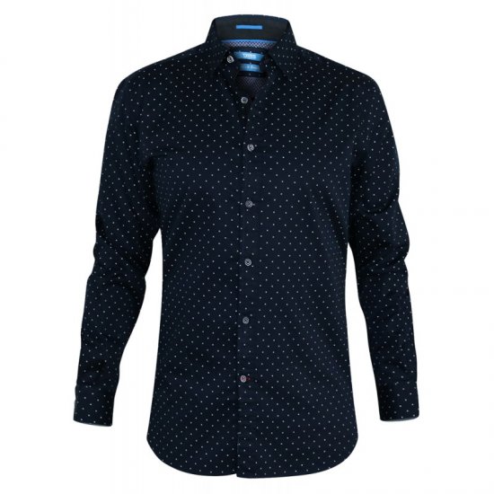 D555 Rashard Long Sleeve Printed Shirt - Košulje - Muške Košulje Veliki Brojevi