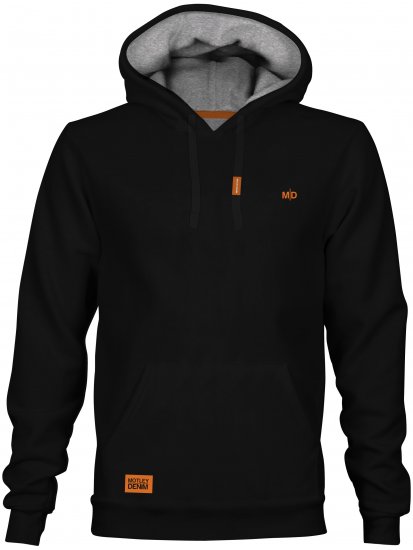 Motley Denim Riga Hoodie Black - Puloveri & dukserice - Muške Puloveri & dukserice veliki brojevi