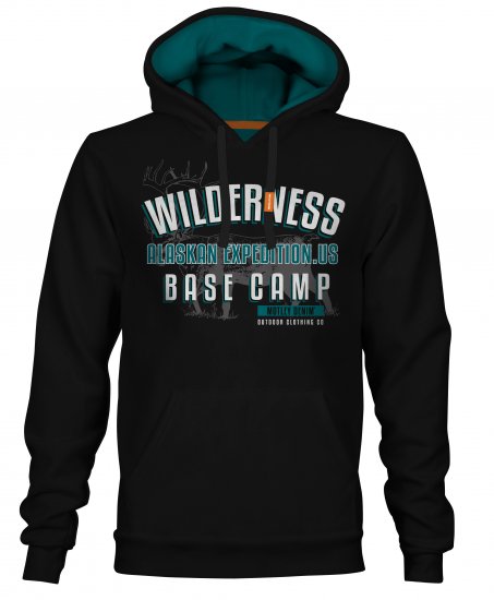 Motley Denim Romford Hoodie Black - Puloveri & dukserice - Muške Puloveri & dukserice veliki brojevi