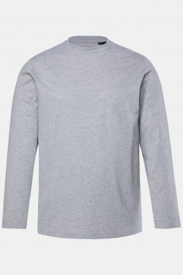 JP1880 Long Sleeve OEKO-TEX T-Shirt Grey - Majice Kratkih Rukava - Muške Majice Kratkih Rukava Veliki Brojevi 