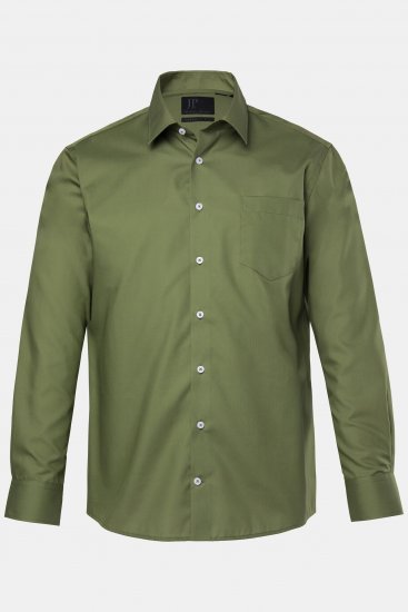 JP1880 Shirt Business Long Sleeve Green - Košulje - Muške Košulje Veliki Brojevi