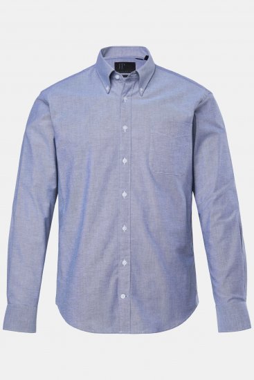 JP1880 Oxford Shirt Long Sleeve Denim Blue - Košulje - Muške Košulje Veliki Brojevi