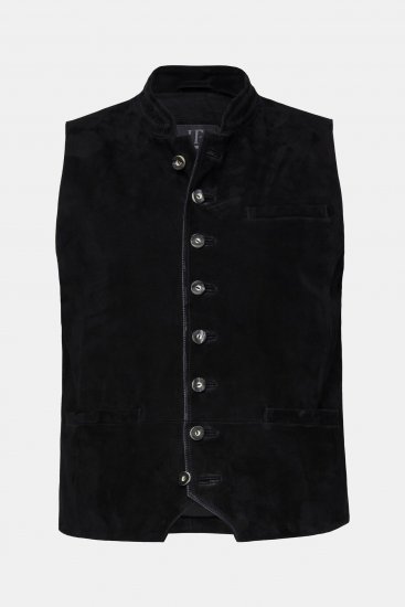 JP1880 Vest Goat Suede Traditional Black - Svečana odjeća - Svečana i blagdanska odjeća – Slavite elegantno i udobno