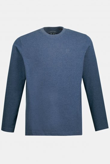 JP1880 Long Sleeve OEKO-TEX T-Shirt Blue Denim - Majice Kratkih Rukava - Muške Majice Kratkih Rukava Veliki Brojevi 