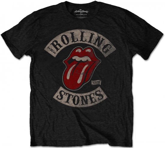 Rolling Stones 1978 Tour T-shirt Black - Majice Kratkih Rukava - Muške Majice Kratkih Rukava Veliki Brojevi 