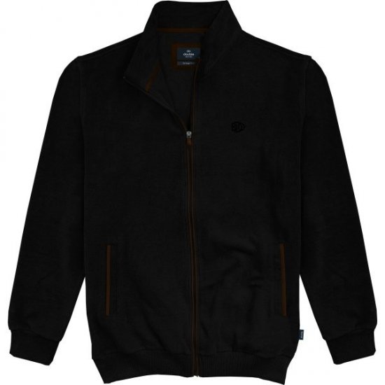 Double Outfitters SEL-1168 Dukserica s patentnim zatvaračem Crna - Puloveri & dukserice - Muške Puloveri & dukserice veliki brojevi