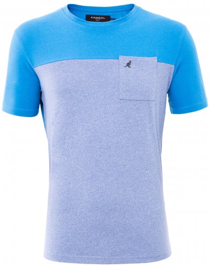 Kangol Sherwin T-shirt Blue - Majice Kratkih Rukava - Muške Majice Kratkih Rukava Veliki Brojevi 