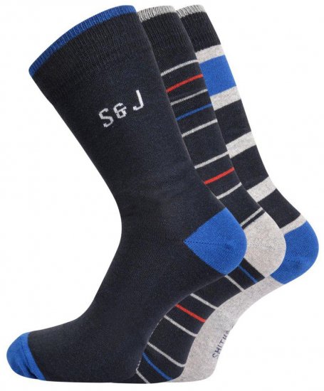 Smith & Jones Sires 3-pack Socks (46-49) - Donje rublje & kupaće hlače - muške donje rublje veliki brojevi