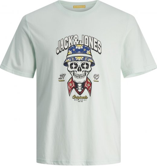 Jack & Jones JORCOCONUT T-shirt Skylight - Majice Kratkih Rukava - Muške Majice Kratkih Rukava Veliki Brojevi 