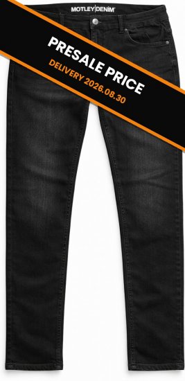 Motley Denim Soho 5-Pocket Jeans Black - Traperice & hlače - Muške Traperice i Hlače Veliki Brojevi