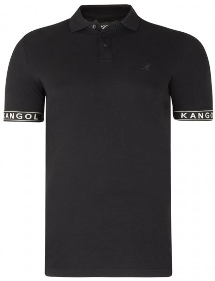Kangol Steep Polo Black - Polo majice - Muške Polo Majice Veliki Brojevi