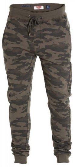 D555 Sutton Sweatpants Camo - Sportske hlače & kratke - Muške Trenirke Veliki Brojevi