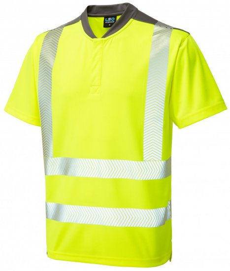 Leo Putsborough COOLMAX® Performance T-Shirt Hi-Vis Yellow - Radna odjeća - Radna Odjeća Veliki Brojevi