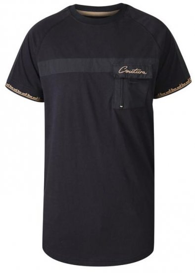 D555 Thor Couture Raglan Sleeve Black - Majice Kratkih Rukava - Muške Majice Kratkih Rukava Veliki Brojevi 