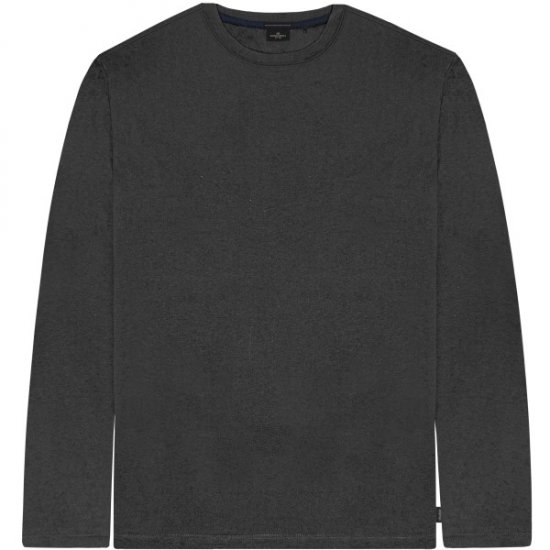 Double Outfitters TS-9170 Long Sleeve T-Shirt Anthracite - Majice Kratkih Rukava - Muške Majice Kratkih Rukava Veliki Brojevi 