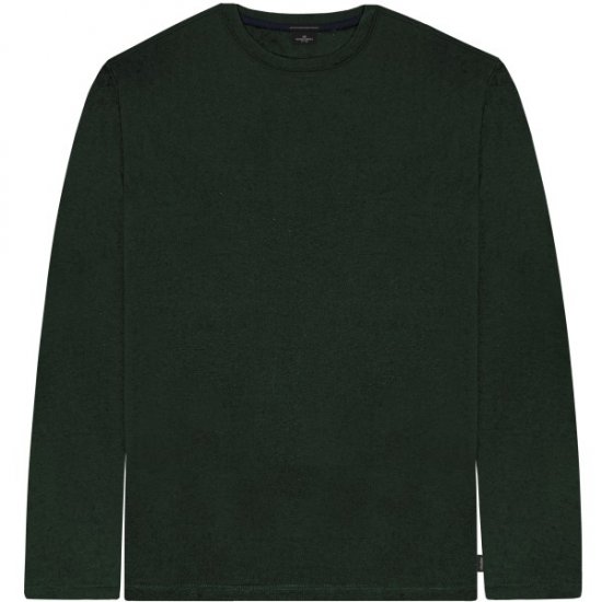 Double Outfitters TS-9170 Long Sleeve T-Shirt Forest Green - Majice Kratkih Rukava - Muške Majice Kratkih Rukava Veliki Brojevi 