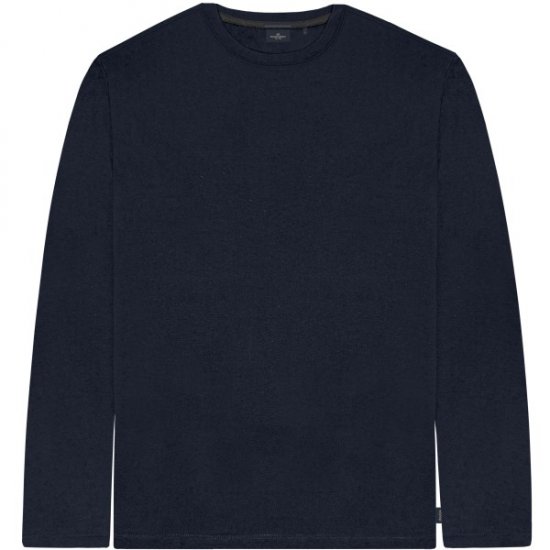 Double Outfitters TS-9170 Long Sleeve T-Shirt Navy - Majice Kratkih Rukava - Muške Majice Kratkih Rukava Veliki Brojevi 