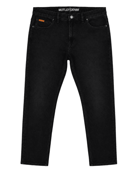 Motley Denim Soho 5-Pocket Jeans Black - Traperice & hlače - Muške Traperice i Hlače Veliki Brojevi