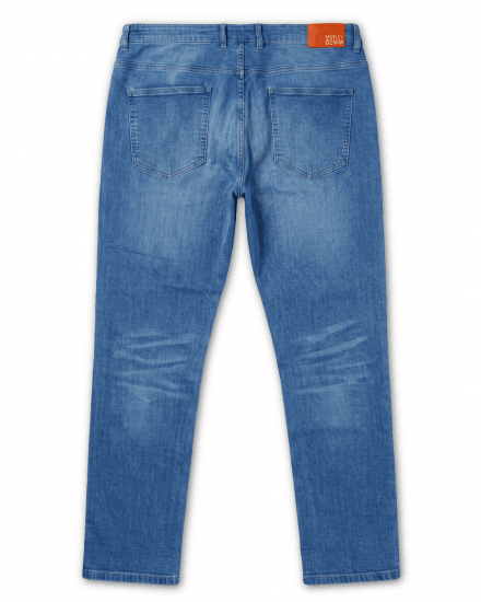 Motley Denim Soho 5-Pocket Jeans Blue Wash - Traperice & hlače - Muške Traperice i Hlače Veliki Brojevi