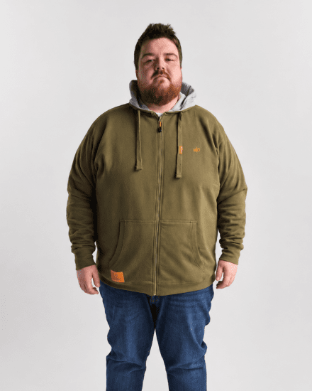 Motley Denim Copenhagen Hoodie Dark Khaki - Puloveri & dukserice - Muške Puloveri & dukserice veliki brojevi