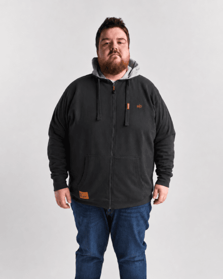 Motley Denim Copenhagen Hoodie Charcoal - Puloveri & dukserice - Muške Puloveri & dukserice veliki brojevi