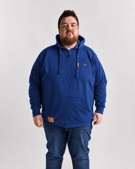 Motley Denim Copenhagen Hoodie Royal Blue - Puloveri & dukserice - Muške Puloveri & dukserice veliki brojevi