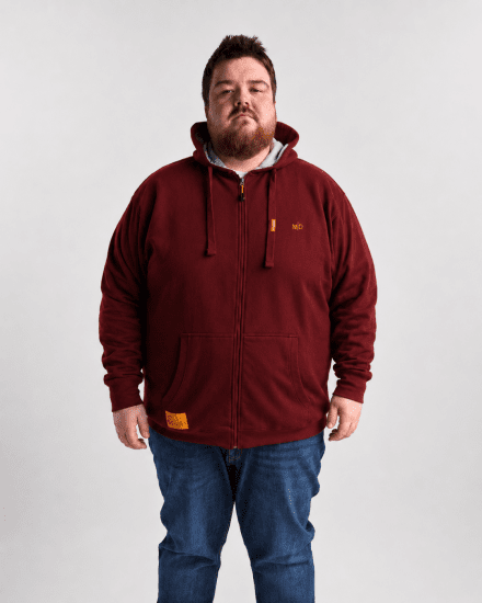 Motley Denim Copenhagen Hoodie Red - Puloveri & dukserice - Muške Puloveri & dukserice veliki brojevi