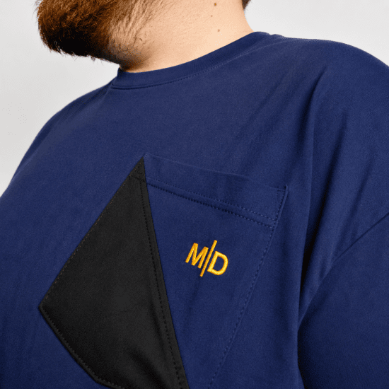 Motley Denim Milan Majica Tamni indigo - Majice Kratkih Rukava - Muške Majice Kratkih Rukava Veliki Brojevi 