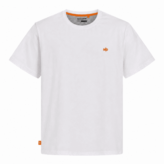 Motley Denim Stockholm T-shirt White - Majice Kratkih Rukava - Muške Majice Kratkih Rukava Veliki Brojevi 